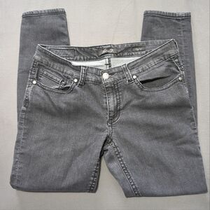 Seven7 womens faded black skinny jean jegging size 12